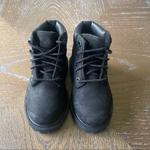 Timberland Toddler 6" Black Boots Size 7